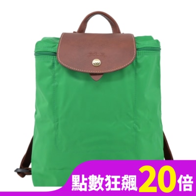 LONGCHAMP LONGCHAMP LE PLIAGE系列後背包(中/草綠)1699-089-P88
