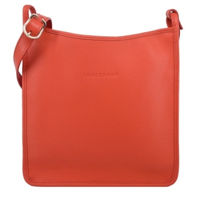 LONGCHAMP LONGCHAMP LE FOULONNE系列牛皮直式斜背包(大/紅椒)10140-021-685