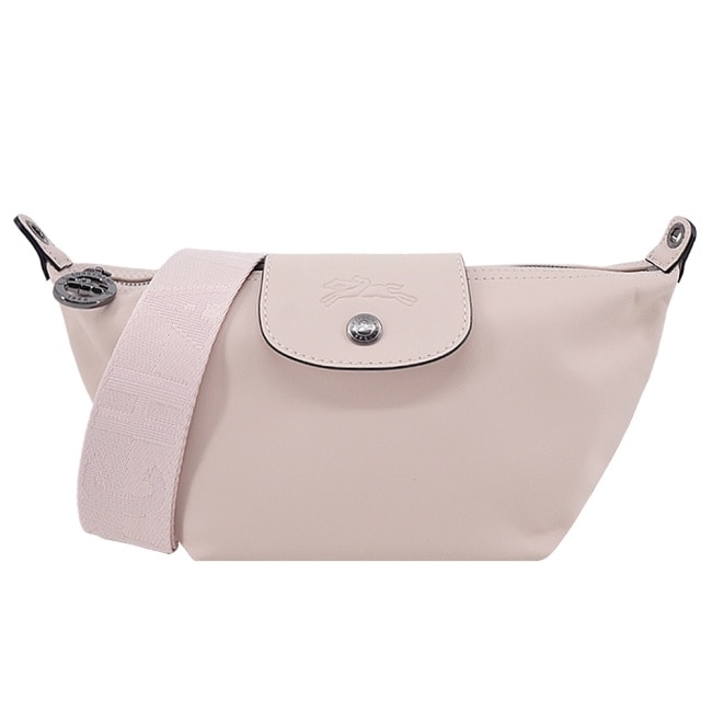 LONGCHAMP LE PLIAGE XTRA系列牛皮斜背包(迷你/裸粉)10212-987-542