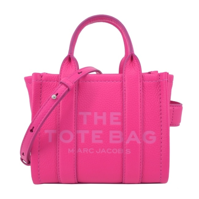 MARC JACOBS THE LEATHER MICRO TOTE 皮革兩用托特包-紫霞粉H053L01RE22665