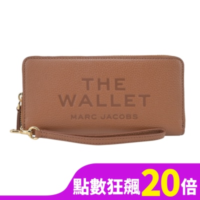 MARCJACOBS MARC JACOBS THE LEATHER 荔枝紋拉鍊手掛長夾-棕2P4SMP015S02212