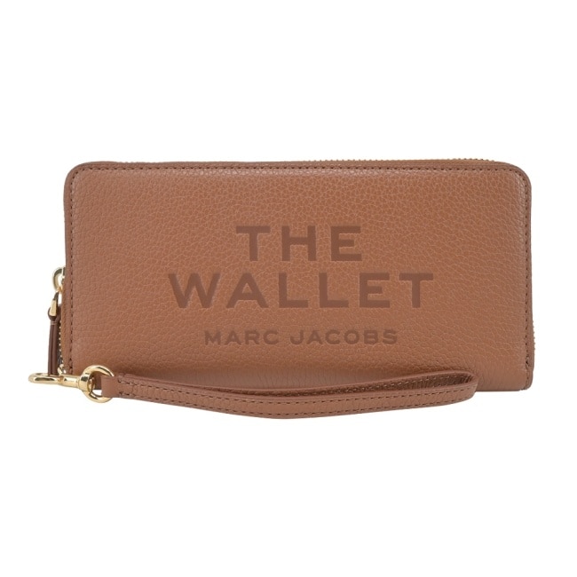 MARC JACOBS THE LEATHER 荔枝紋拉鍊手掛長夾-棕2P4SMP015S02212