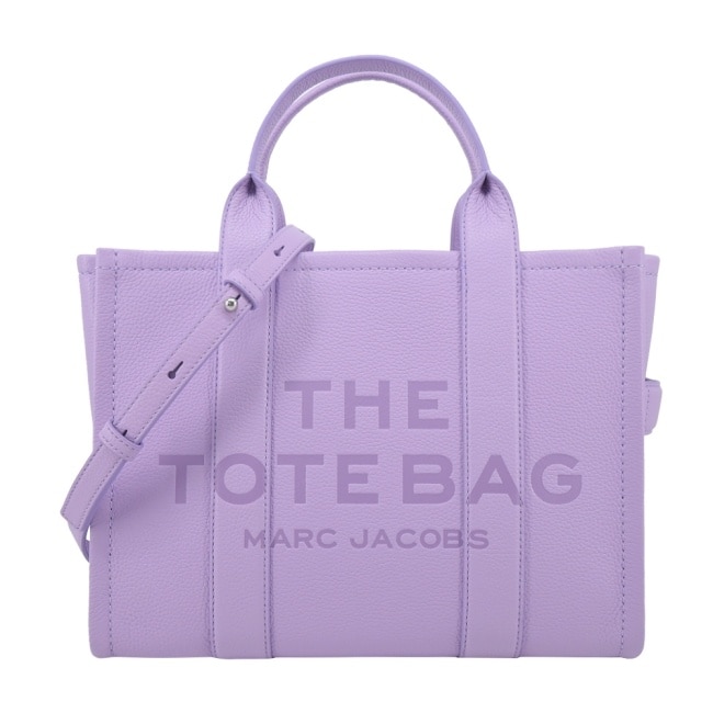 MARC JACOBS The Leather TOTE 皮革兩用托特包-小/紫藤H004L01PF21545