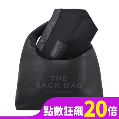 MARCJACOBS MARC JACOBS THE SACK BAG荔枝紋手提包-黑色2R3HSH058H02001