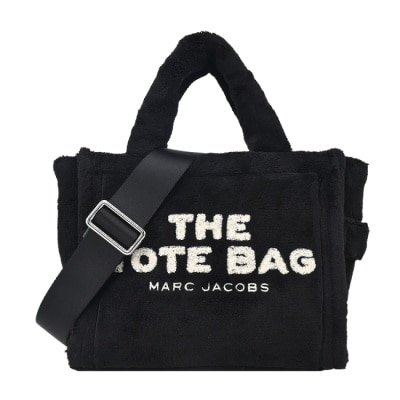 MARCJACOBS MARC JACOBS THE TERRY TOTE泰迪毛絨手提/斜背托特包-小/黑H058M06PF22001