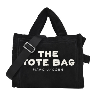 MARCJACOBS MARC JACOBS THE TERRY TOTE泰迪毛絨手提/斜背托特包-中/黑H059M06PF22001