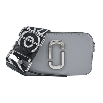 MARCJACOBS MARC JACOBS SNAPSHOT 防刮撞色雙層斜背/相機包-灰藍2S3HCR500H03054