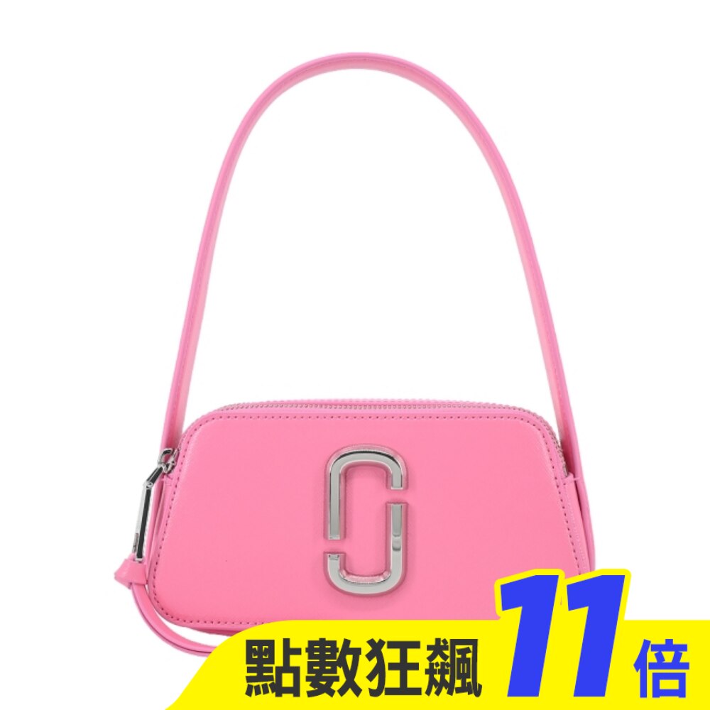 MARC JACOBS THE SLINGSHOT防刮拉鍊手提/肩背兩用包-花瓣粉2R3HSH025H02666
