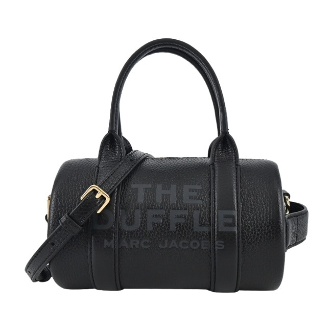 MARC JACOBS荔枝紋手提/斜背旅行包-迷你/黑2S4HCR032H02001