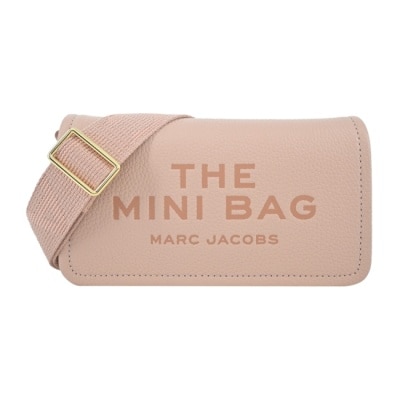 MARCJACOBS MARC JACOBS THE LEATHER 荔枝紋翻蓋斜背包-迷你/玫瑰粉2S4SMN080S02624