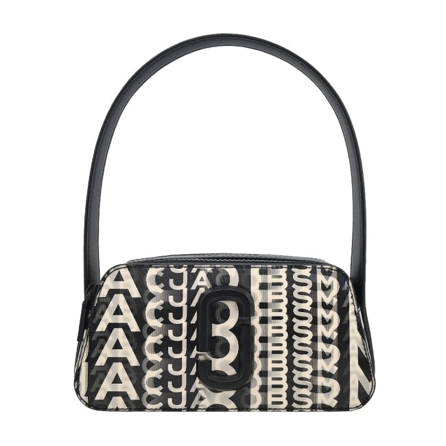 MARC JACOBS THE SLINGSHOT 字母光影印花手提/肩背兩用包-黑2R3HSH013H01005