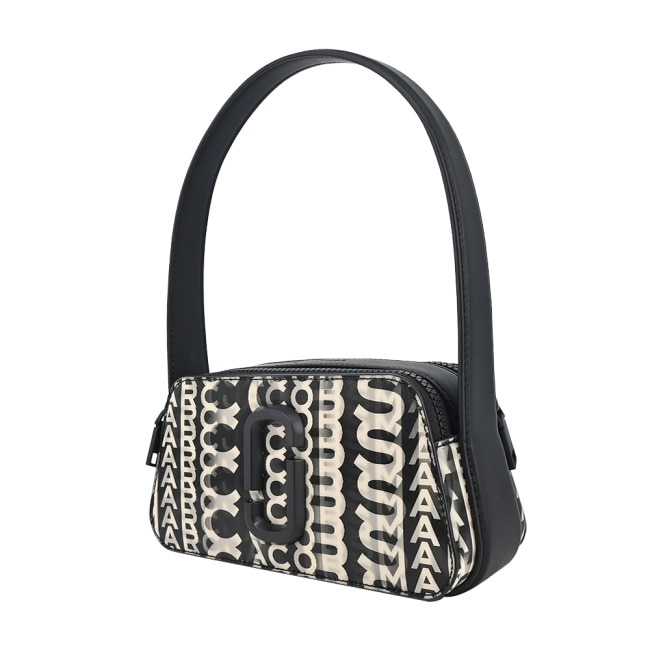 MARC JACOBS THE SLINGSHOT 字母光影印花手提/肩背兩用包-黑2R3HSH013H01005