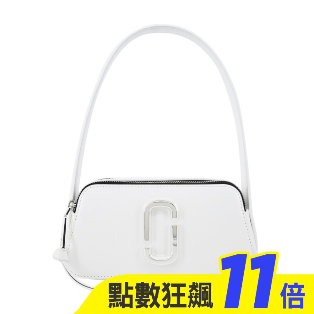 MARC JACOBS THE SLINGSHOT防刮拉鍊手提/肩背兩用包-白2R3HSH014H02100