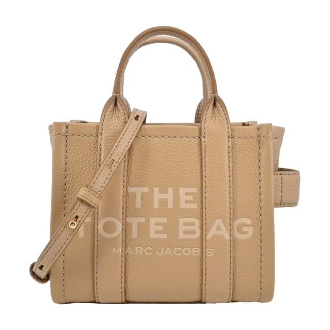 MARC JACOBS THE LEATHER MICRO TOTE 皮革兩用托特包-駝H053L01RE22230