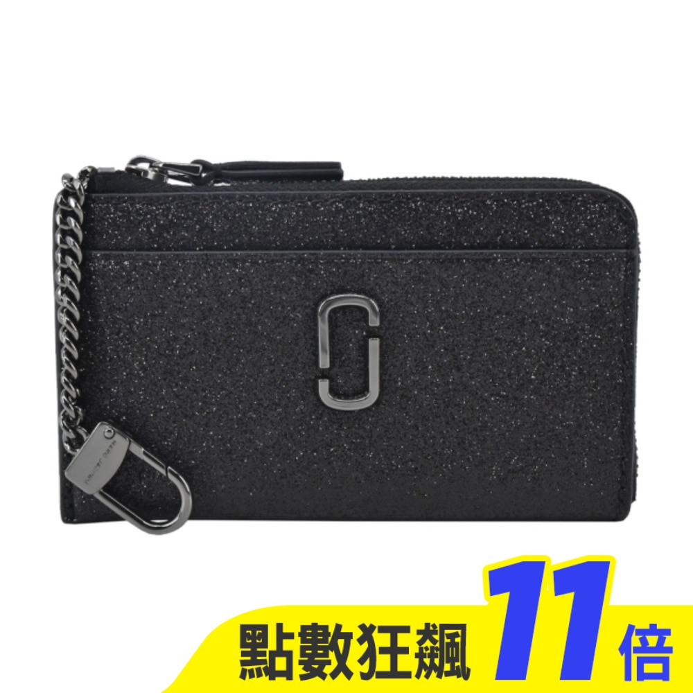 MARC JACOBS THE J MARC銀河閃光卡片/零錢包-黑2R3SMP039S10001