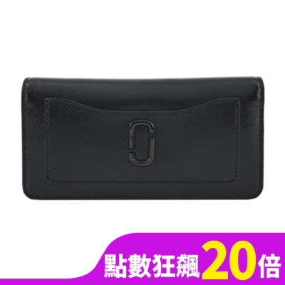 MARCJACOBS MARC JACOBS THE UTILITY SNAPSHOT 防刮前口袋長夾-黑2R3SMP048S07001