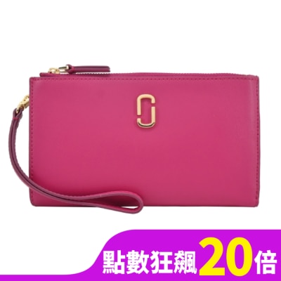 MARCJACOBS MARC JACOBS THE J MARC 多功能手掛式萬用長夾-紫紅2S3SMP001S01955