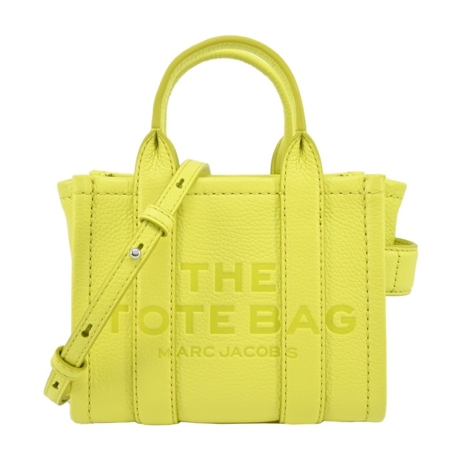 MARC JACOBS THE LEATHER MICRO TOTE 皮革兩用托特包-檸檬綠H053L01RE22780