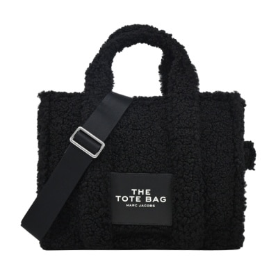 MARCJACOBS MARC JACOBS THE TEDDY MEDIUM TOTE泰迪兩用托特包-中/黑M0016740001
