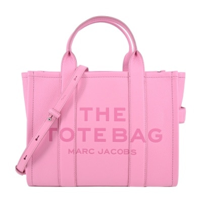 MARCJACOBS MARC JACOBS The Leather TOTE 皮革兩用托特包-小/螢光粉 H004L01PF21691