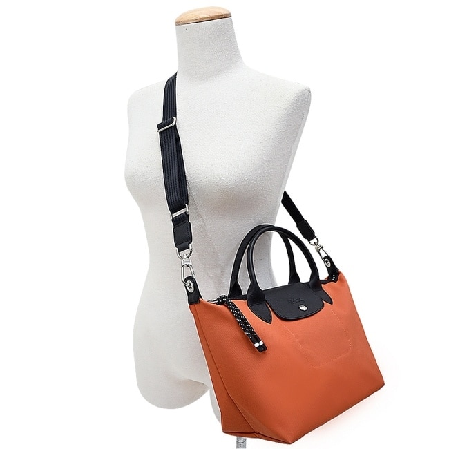 LONGCHAMP LE PLIAGE ENERGY系列再生尼龍兩用包(小/赭黃)L1512-HSR-003