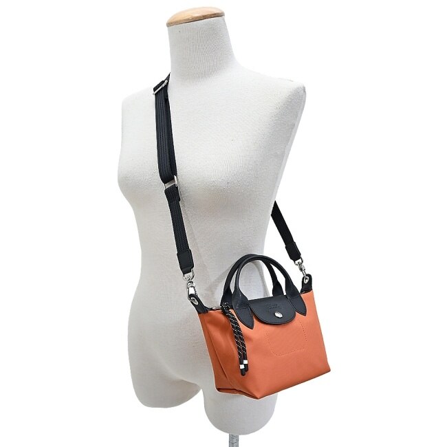 LONGCHAMP LE PLIAGE ENERGY系列再生尼龍兩用包(迷你/赭黃)L1500-HSR-003