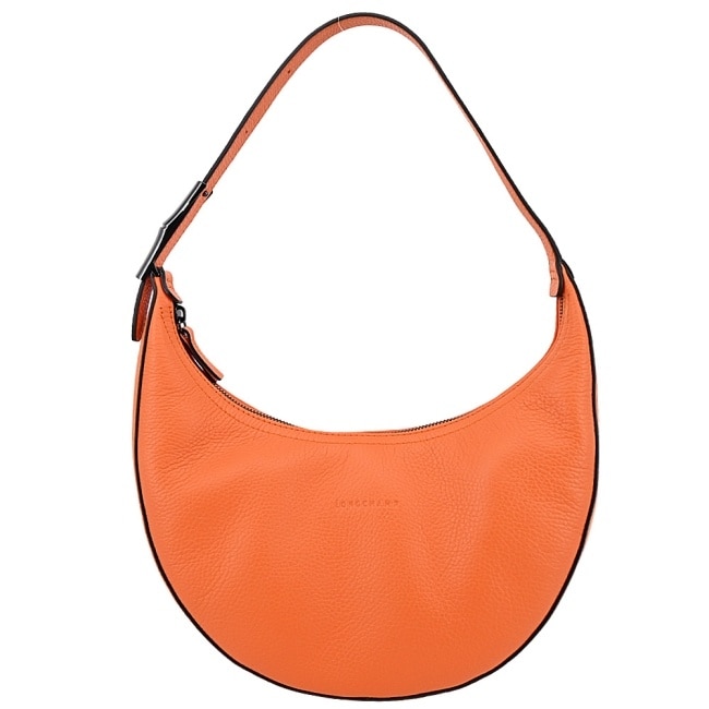 LONGCHAMP ROSEAU ESSENTIAL系列牛皮半月形單肩包(中/柳橙)10218-968-217