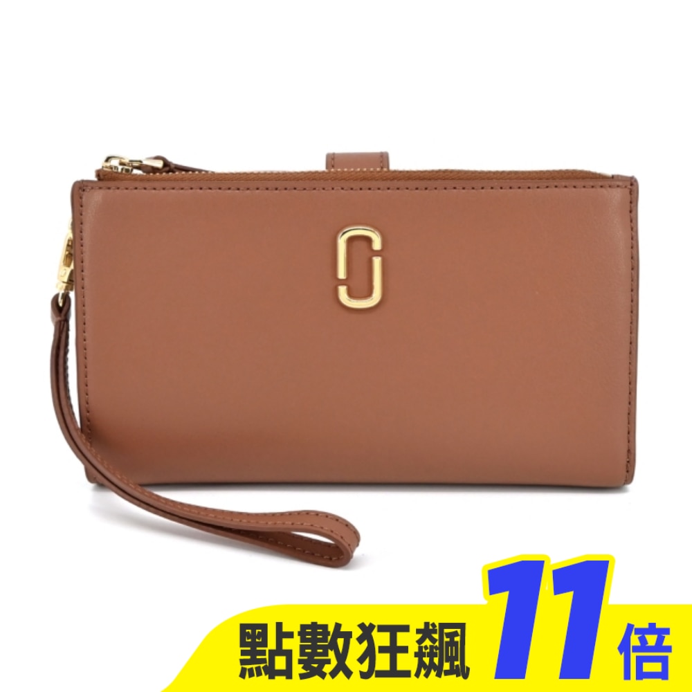 MARC JACOBS THE J MARC 多功能手掛式萬用長夾-棕 2S3SMP001S01212