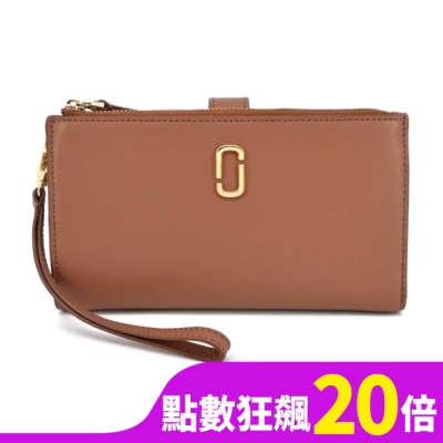 MARCJACOBS MARC JACOBS THE J MARC 多功能手掛式萬用長夾-棕 2S3SMP001S01212