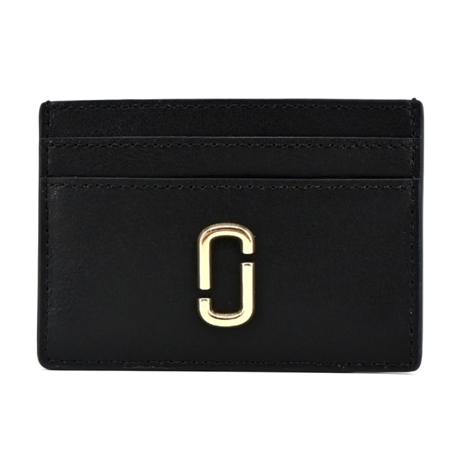 MARC JACOBS THE J MARC滑面皮革名片/卡片夾-黑 2S3SMP006S01001