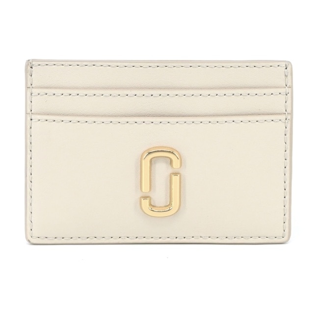 MARC JACOBS THE J MARC滑面皮革名片/卡片夾-米白 2S3SMP006S01123