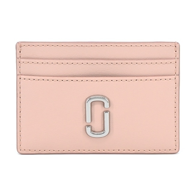 MARC JACOBS THE J MARC滑面皮革名片/卡片夾-玫瑰粉 2S3SMP006S01624