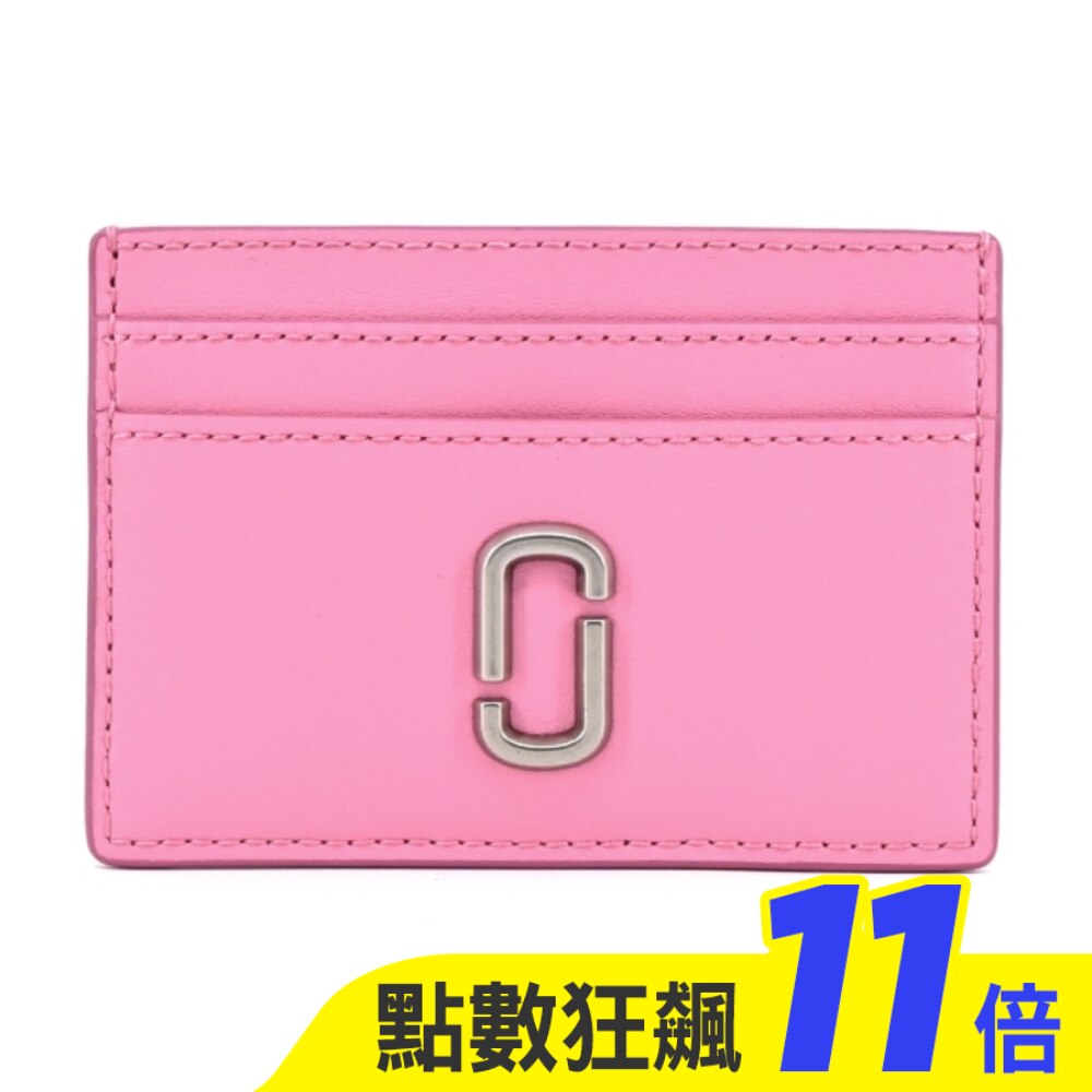 MARC JACOBS THE J MARC滑面皮革名片/卡片夾-糖果粉 2S3SMP006S01675
