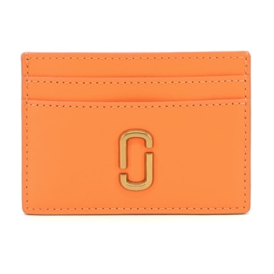 MARCJACOBS MARC JACOBS THE J MARC滑面皮革名片/卡片夾-橘 2S3SMP006S01841
