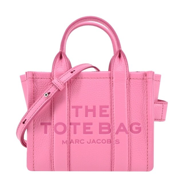 MARC JACOBS THE LEATHER MICRO TOTE 皮革兩用托特包-糖果粉H053L01RE22675