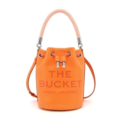 MARC JACOBS MARC JACOBS THE LEATHER牛皮束口兩用水桶包-橘 H652L01PF22841
