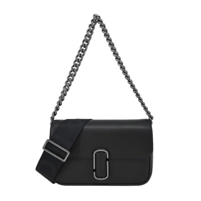 MARC JACOBS MARC JACOBS THE J MARC牛皮翻蓋兩用包-黑 H956L01PF22016