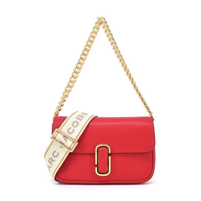 MARC JACOBS THE J MARC牛皮翻蓋兩用包-紅 H956L01PF22617