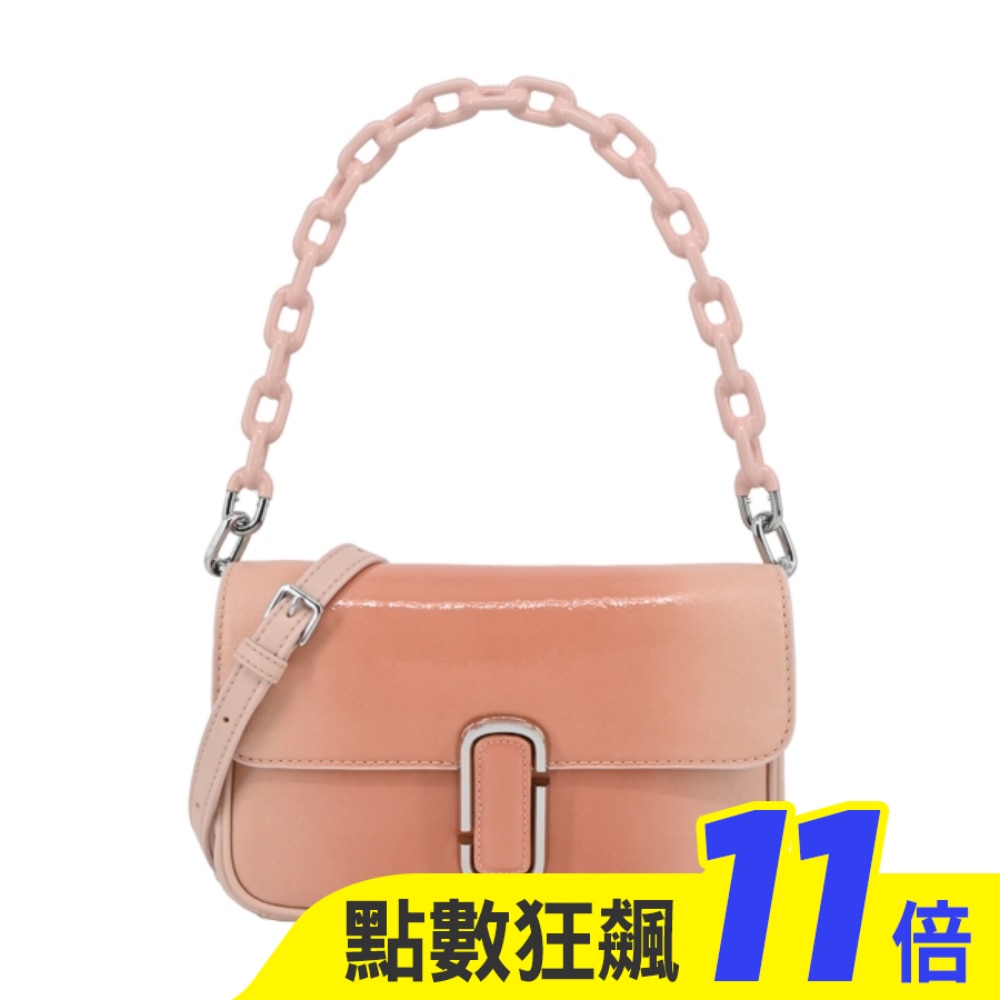 MARC JACOBS THE SHADOW PATENT LEATHER漆皮兩用包-橘2S3HSH008H03624