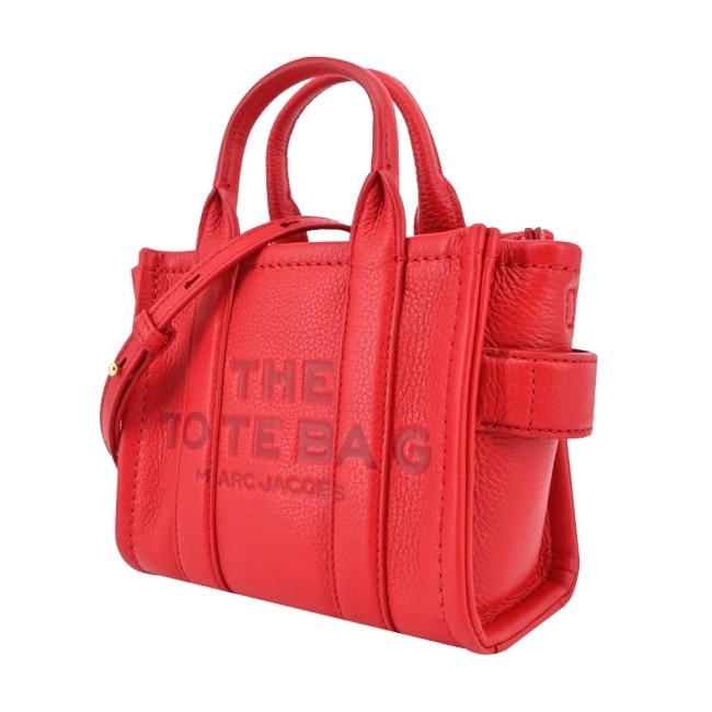 MARC JACOBS THE LEATHER MICRO TOTE 皮革兩用托特包-紅 H053L01RE22617