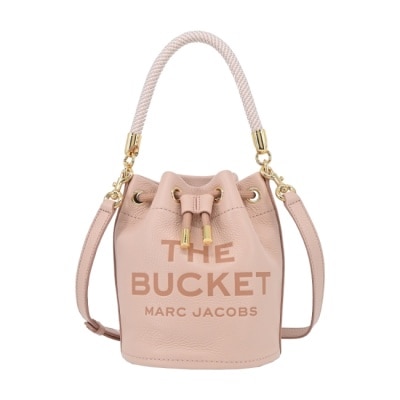 MARCJACOBS MARC JACOBS THE LEATHER牛皮束口兩用水桶包-粉 H652L01PF22624