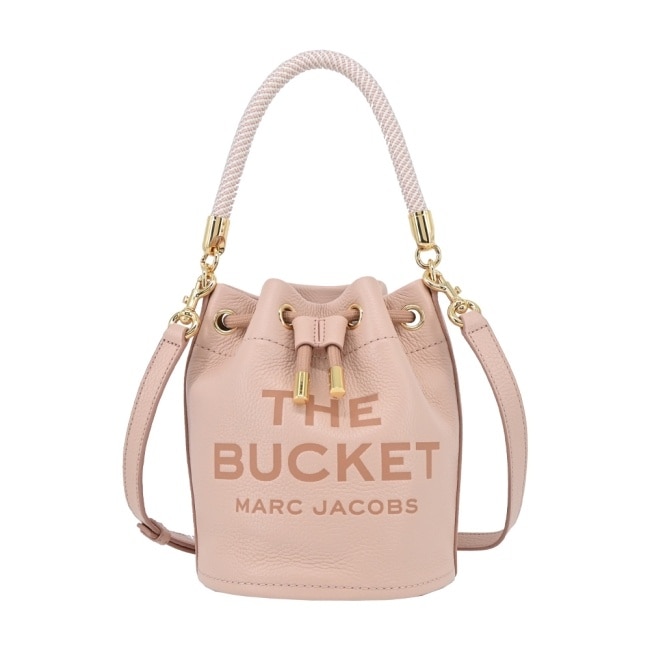 MARC JACOBS THE LEATHER牛皮束口兩用水桶包-粉 H652L01PF22624