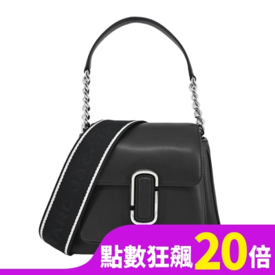 MARCJACOBS MARC JACOBS THE J MARC CHAIN牛皮前口袋兩用包-迷你/黑 H708L01RE22053