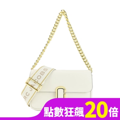 MARCJACOBS MARC JACOBS THE J MARC牛皮翻蓋兩用包-象牙白 H956L01PF22123