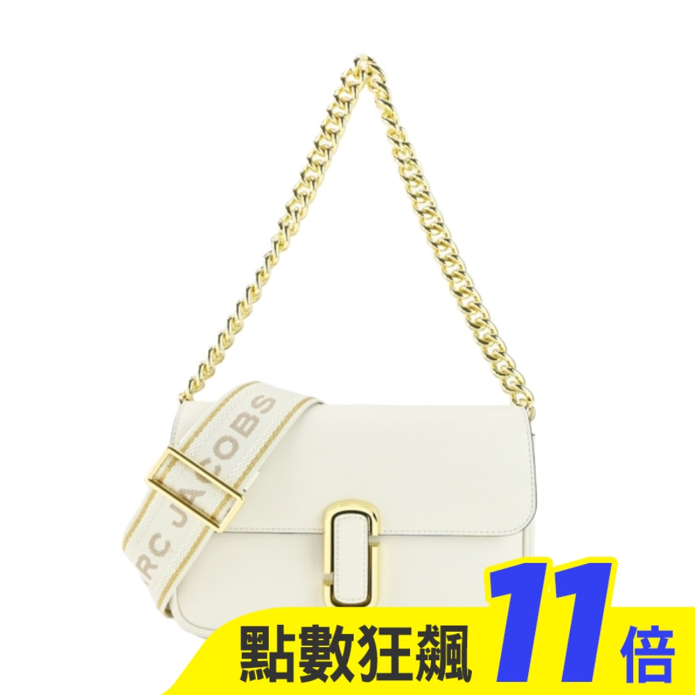 MARC JACOBS THE J MARC牛皮翻蓋兩用包-象牙白 H956L01PF22123