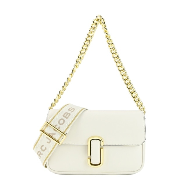 MARC JACOBS THE J MARC牛皮翻蓋兩用包-象牙白 H956L01PF22123
