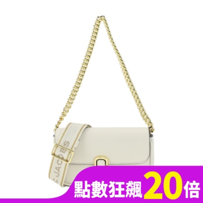 MARCJACOBS MARC JACOBS THE J MARC MINI牛皮翻蓋兩用包-迷你/象牙白H967L03FA22123