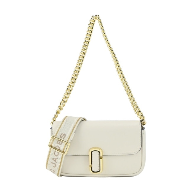 MARCJACOBS MARC JACOBS THE J MARC MINI牛皮翻蓋兩用包-迷你/象牙白H967L03FA22123
