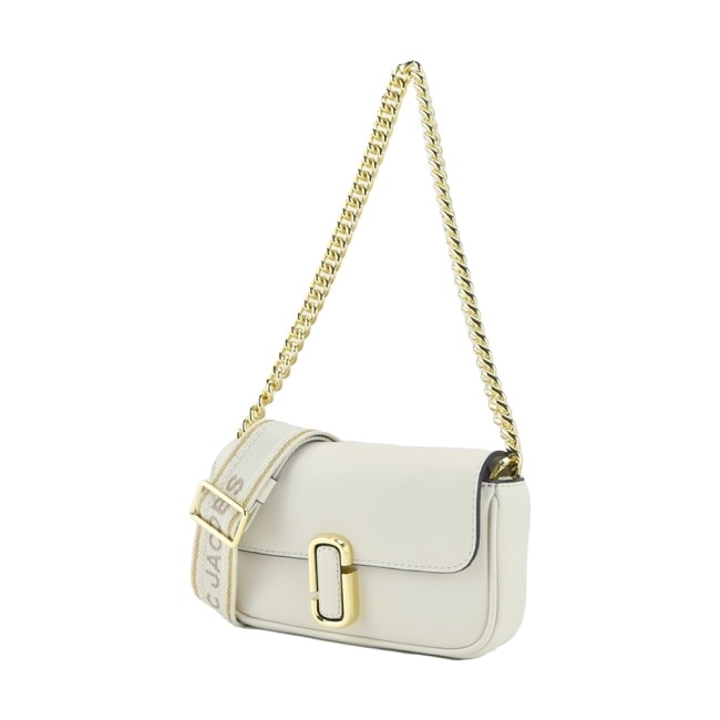 MARC JACOBS THE J MARC MINI牛皮翻蓋兩用包-迷你/象牙白H967L03FA22123