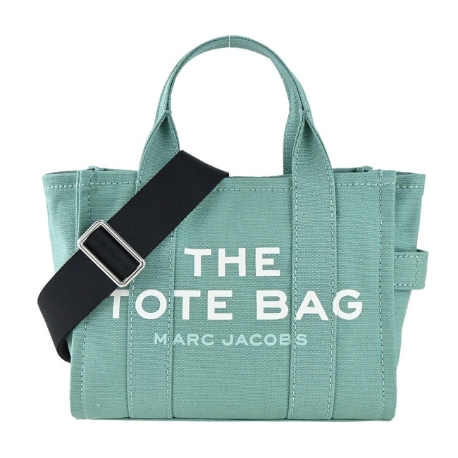 MARCJACOBS MARC JACOBS Mini TOTE 字母印花帆布兩用托特包-迷你/芥末綠 M0016493384